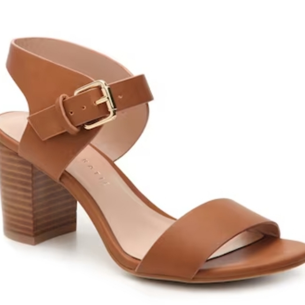 Kelly & Kate Frilisa Heeled Sandal 6.5 Brown